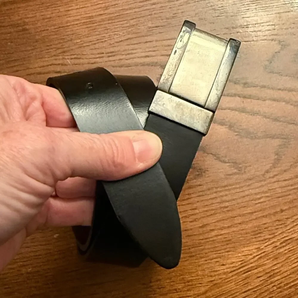 Men's Reversible Swivel Buckle Belt Size 38